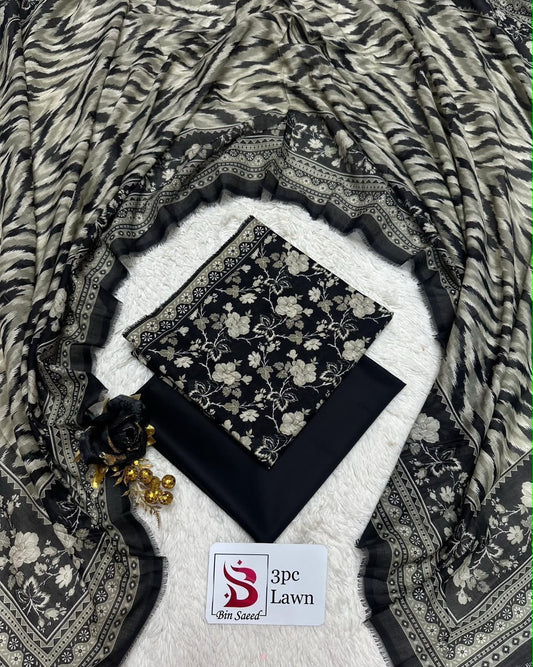 Orignal Binsaeed Lawn 3-piece Unstitched 2026