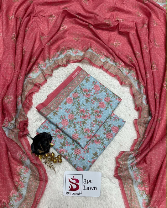 Orignal Binsaeed Lawn 3-piece Unstitched 2026