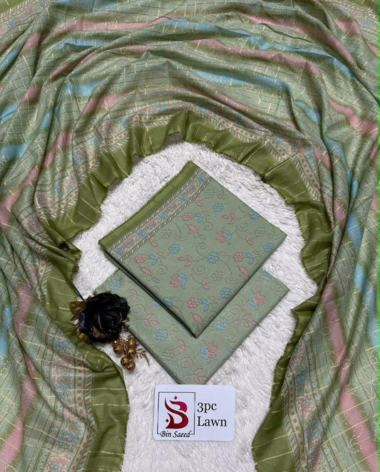 Orignal Binsaeed Lawn 3-piece Unstitched 2026