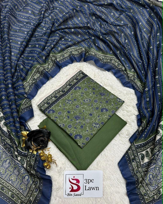 Orignal Binsaeed Lawn 3-piece Unstitched 2026