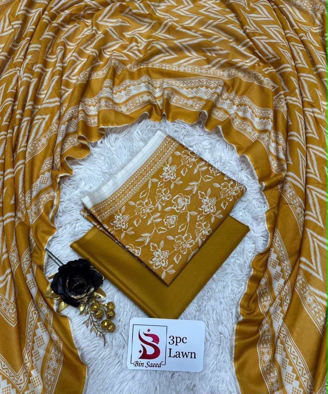 Orignal Binsaeed Lawn 3-piece Unstitched 2026
