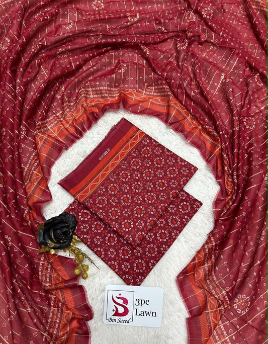 Orignal Binsaeed Lawn 3-piece Unstitched 2026