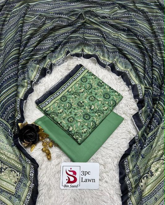 Orignal Binsaeed Lawn 3-piece Unstitched 2026