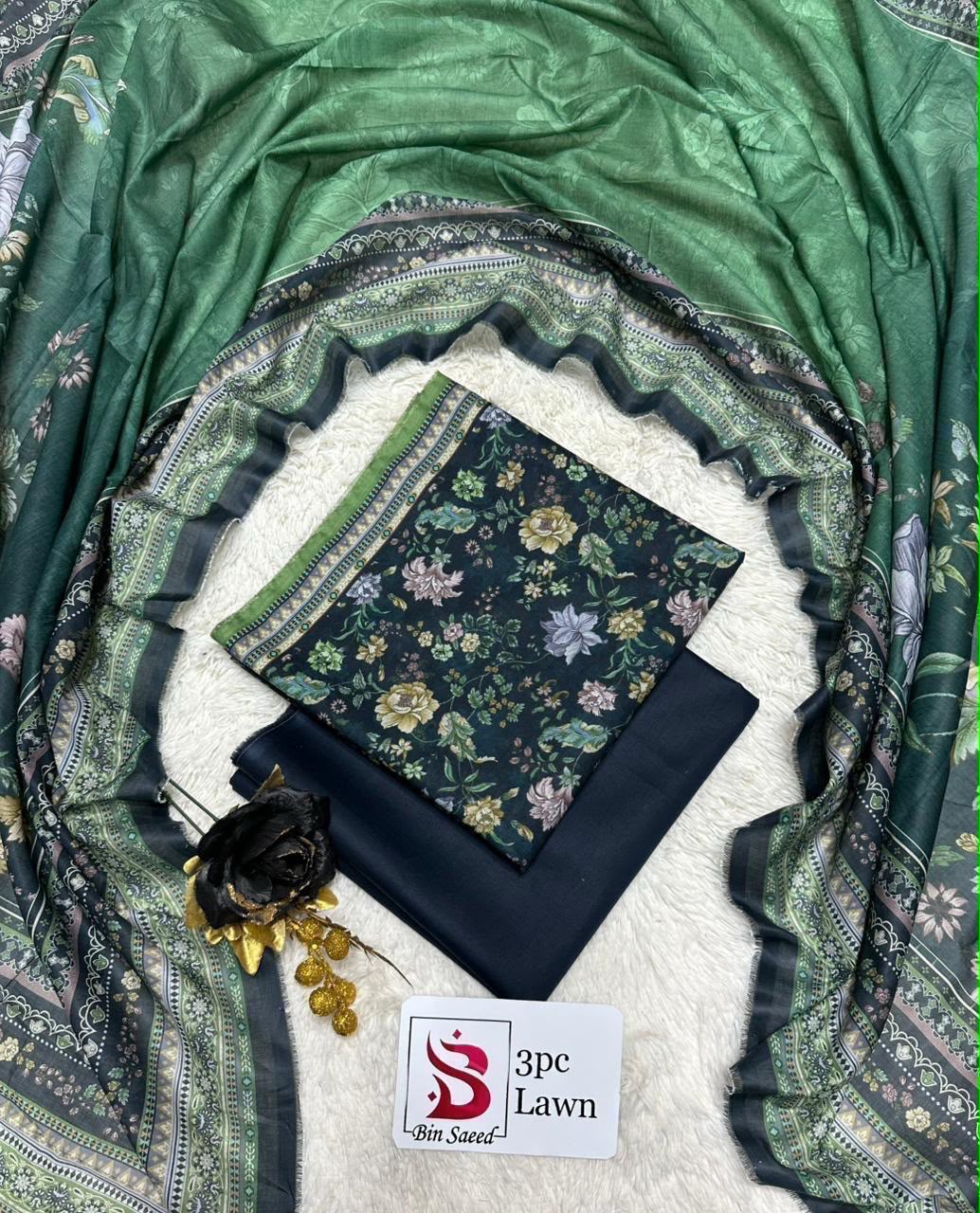 Orignal Binsaeed Lawn 3-piece Unstitched 2026