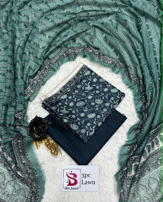 Orignal Binsaeed Lawn 3-piece Unstitched 2026
