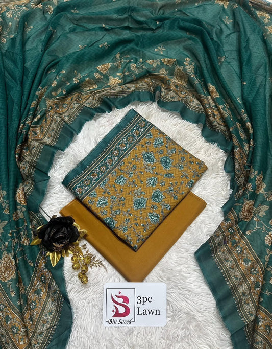 Orignal Binsaeed Lawn 3-piece Unstitched 2026