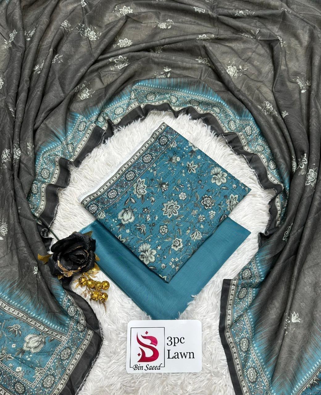Orignal Binsaeed Lawn 3-piece Unstitched 2026