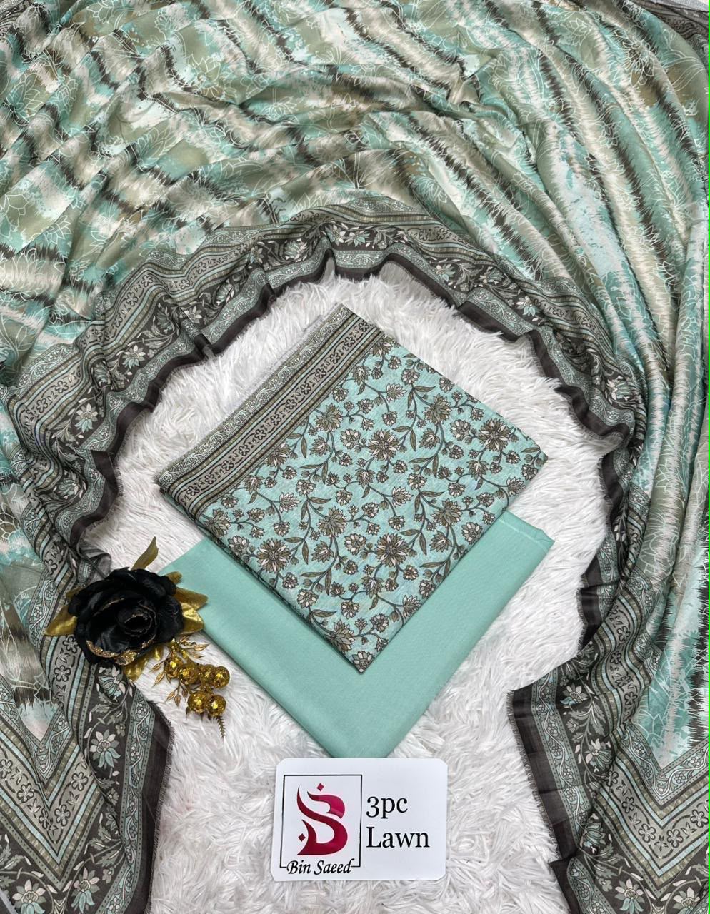 Orignal Binsaeed Lawn 3-piece Unstitched 2026