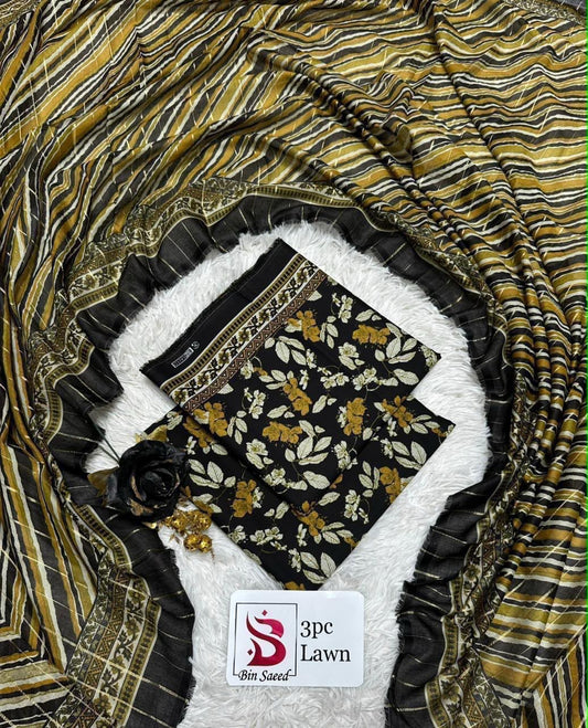 Orignal Binsaeed Lawn 3-piece Unstitched 2026