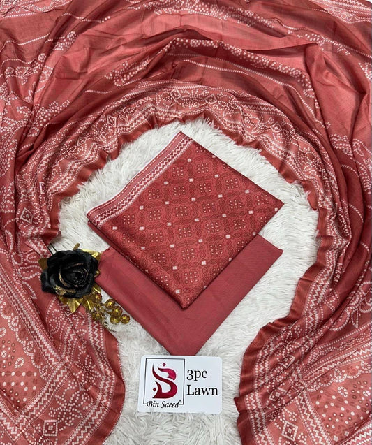 Orignal Binsaeed Lawn 3-piece Unstitched 2026