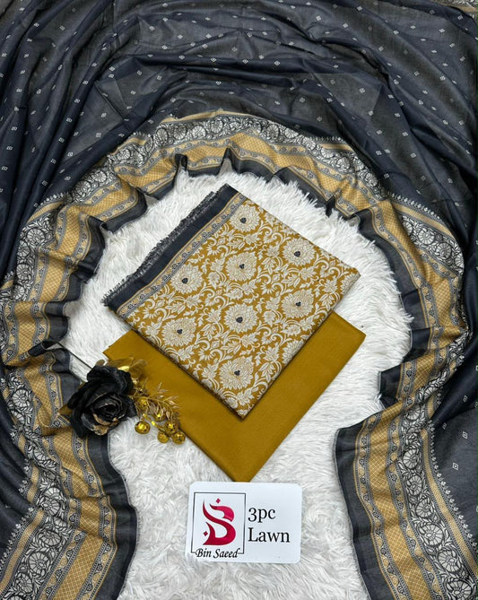 Orignal Binsaeed Lawn 3-piece Unstitched 2026