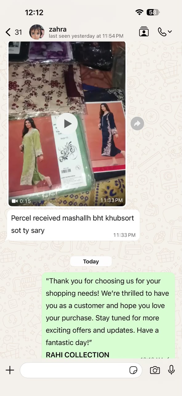 Customer feedback